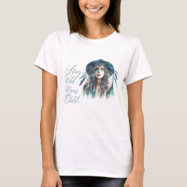 Camiseta Boho Mandala T-Shirt – Floral Feathers