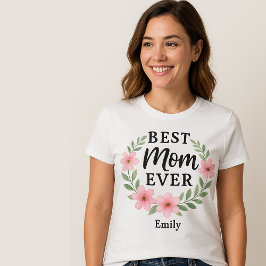Camiseta Boho minimalista mejor mamá de todos los tiempos