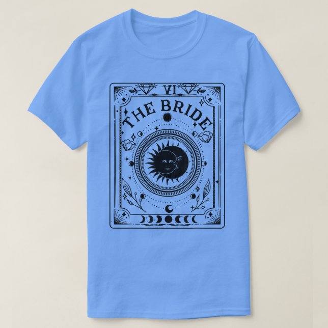 Camiseta Boho Mystic Tarot Celestial Bachelorette Bride Bri (Diseño del anverso)