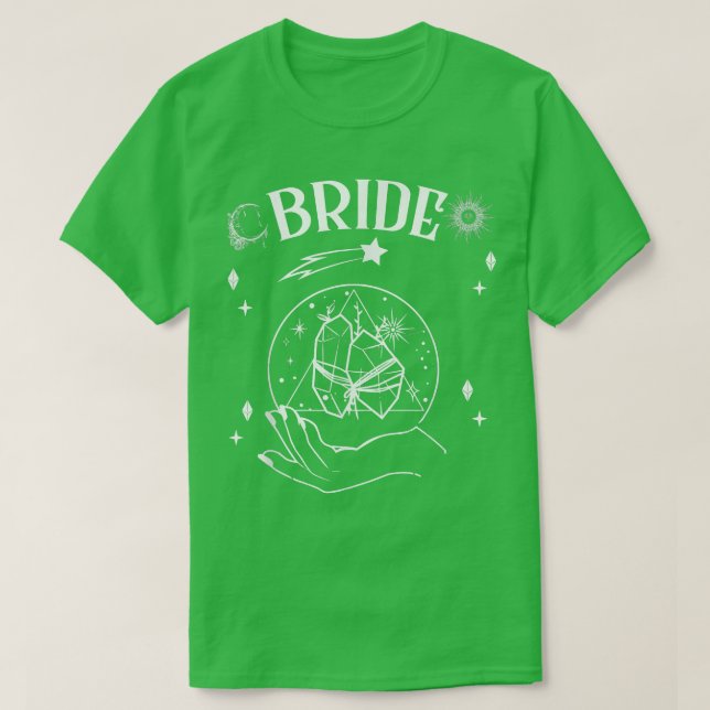 Camiseta Boho Mystic Tarot Celestial Bachelorette Bride Bri (Diseño del anverso)