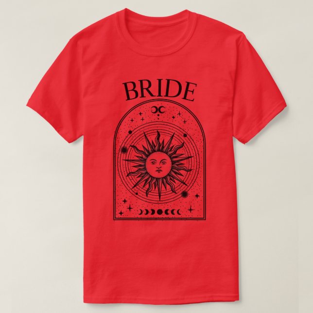 Camiseta Boho Mystic Tarot Celestial Bachelorette Bride Bri (Diseño del anverso)