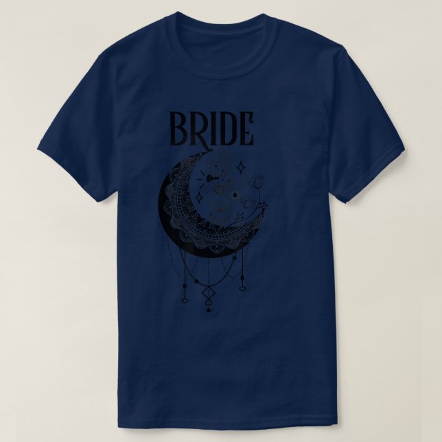 Camiseta Boho Mystic Tarot Celestial Bachelorette Bride Bri (Diseño del anverso)