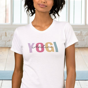 Camiseta Boho Pastel Color Yogi Con Nombre