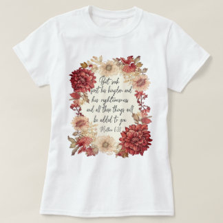 Camiseta Boho, pero busca primero su verso de la Biblia del