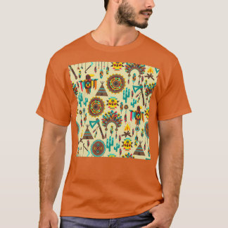 Camiseta Boho Pow estilo nativo americano
