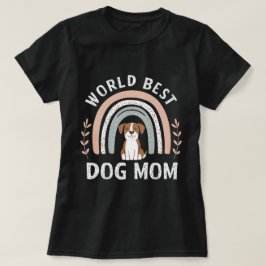 camiseta boho rainbow de mamá perro