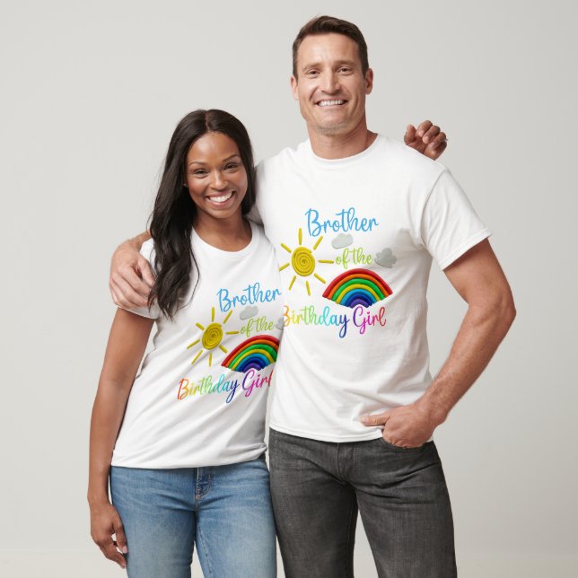 Camiseta Boho Rainbow Family - Brother (Unisexo)