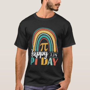 Camiseta Boho Rainbow Happy Pi Day 3.14 Math Geek