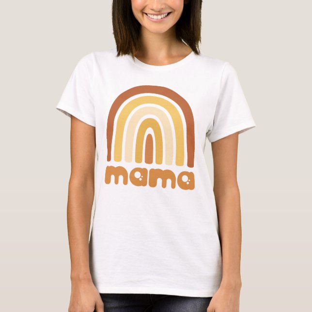 Camiseta Boho Rainbow Mama Tshirt (Anverso)
