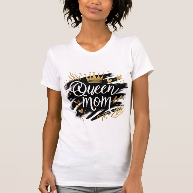 Camiseta Boho Rainbow Mama – Warm Earthy Tones Design (Anverso)