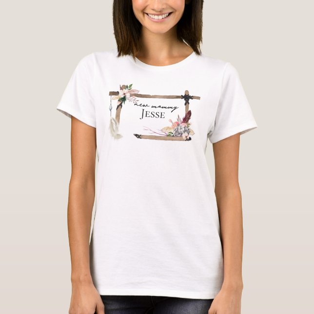 Camiseta Boho Southwestern New Mommy (Anverso)