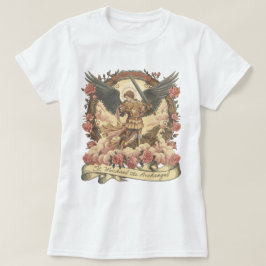 Camiseta Boho St. Michael Archangel Católico Tradicional