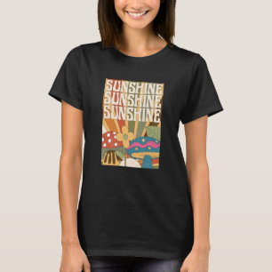 Camiseta Boho Sunshine Mushroom Planta Flor Jardín Foragin