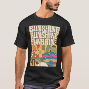 Camiseta Boho Sunshine Mushroom Planta Flor Jardín Foragin
