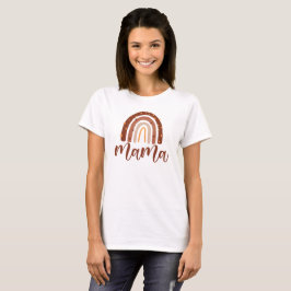 Camiseta Boho Terracotta Rainbow Mama