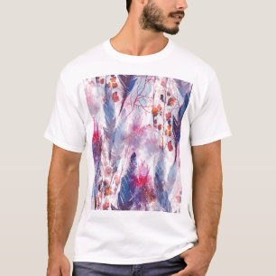 Camiseta Boho Twigs and Feathers: Arte de moda