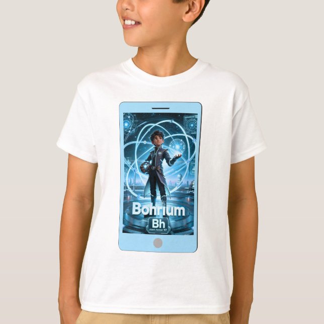 Camiseta Bohrio (Bh) – Colección ATOMIVRA™ (Anverso)