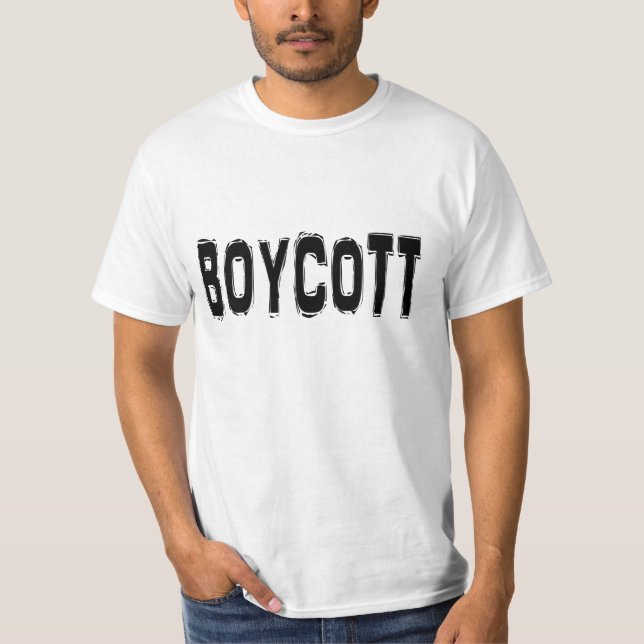 Camiseta Boicot. (Anverso)
