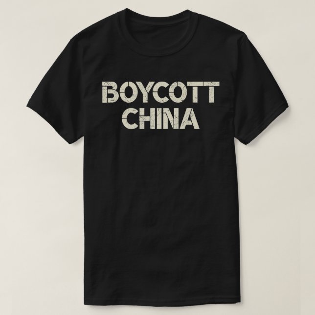 Camiseta Boicot a China (Diseño del anverso)