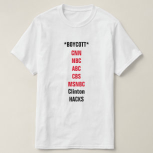 Camiseta Boicoteo de los medios de la corriente principal