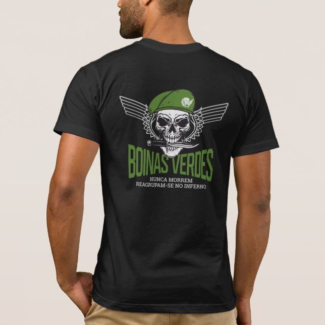 Camiseta Boinas Verdes portuguesas (Reverso)