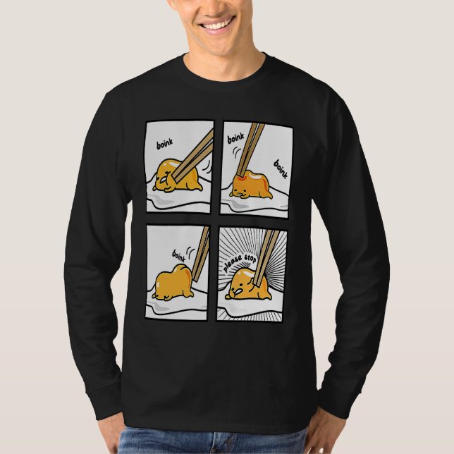 Camiseta Boink Egg Yolk Please Stop Cute Lazy Sleepy Egg Fo (Anverso)