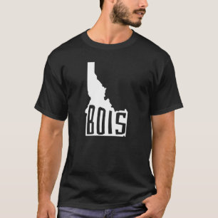 Camiseta Bois, esquema de estado de Idaho - American Travel