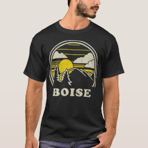Camiseta Boise Idaho ID  Vintage Hiking Mountains 