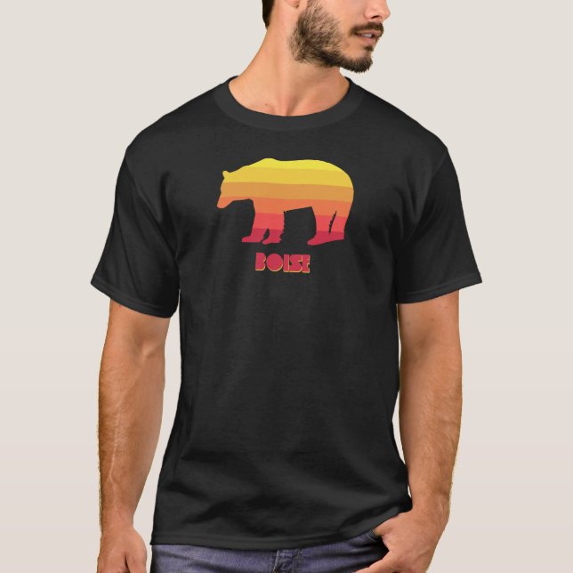 Camiseta Boise Idaho Rainbow Bear (Anverso)