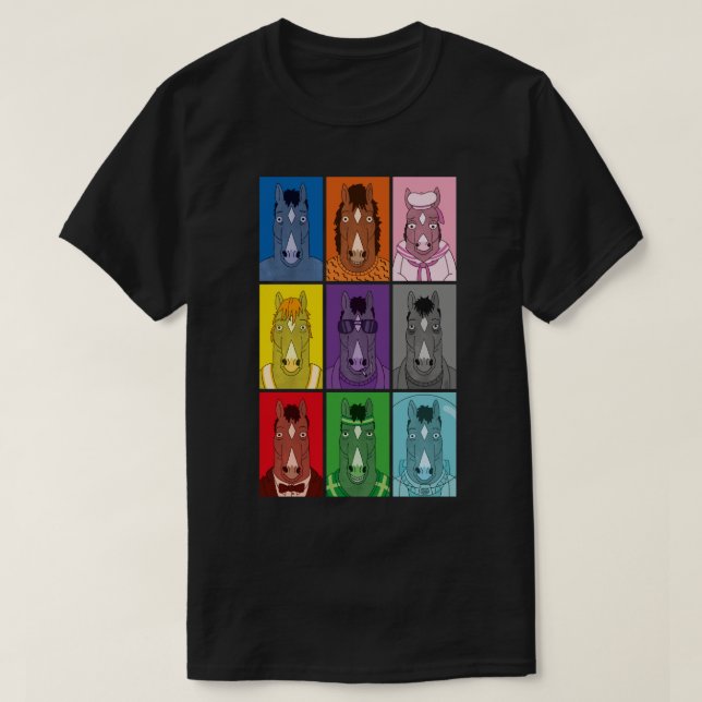 Camiseta Bojack Colores de caballo (Diseño del anverso)