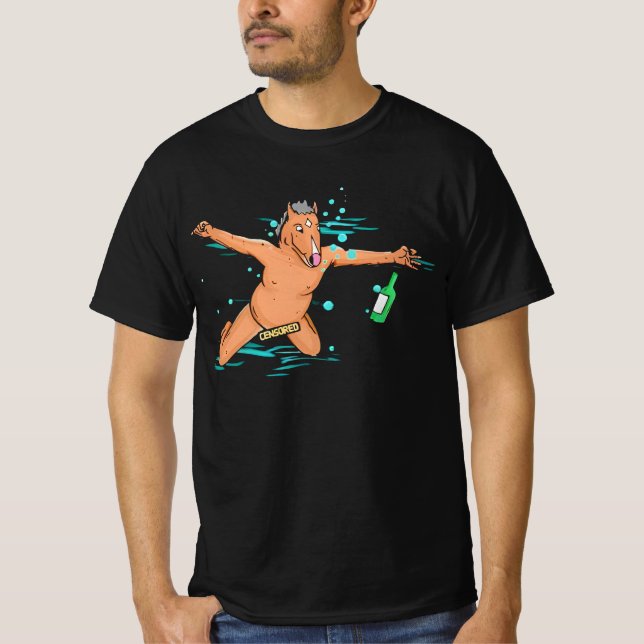 Camiseta Bojack Horseman divertido (Anverso)