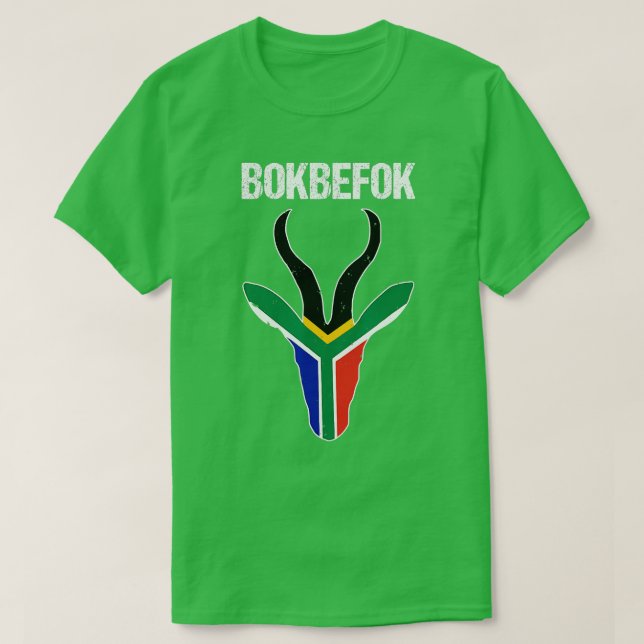 Camiseta Bokbefok Bokke de rugby sudafricano (Diseño del anverso)