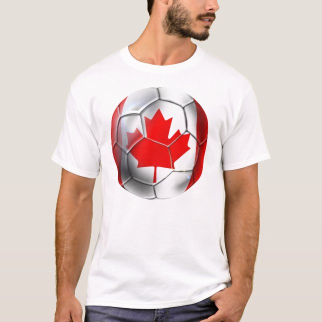 Camiseta Bola 2014 de la bandera del mundial del fútbol del (Anverso)