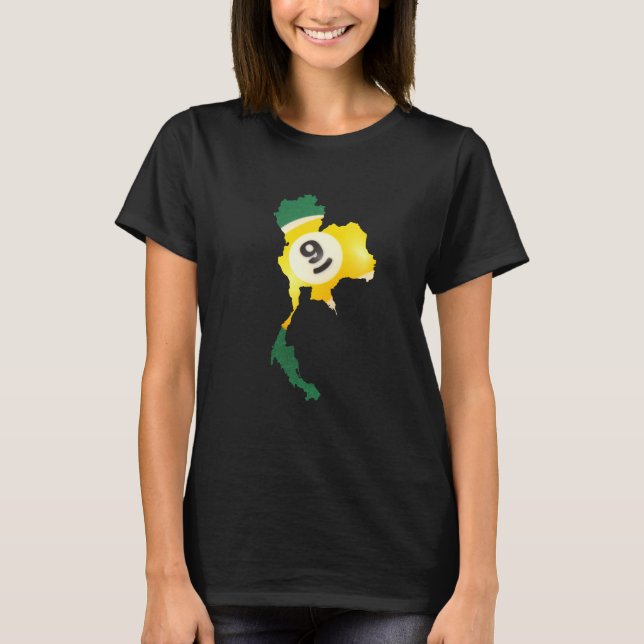 Camiseta Bola 9 con forma de Tailandia (Anverso)