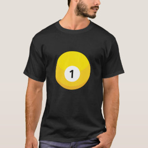 Camiseta Bola amarilla Billiard Número Uno
