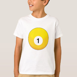 Camiseta Bola amarilla Billiard Número Uno