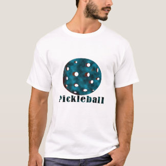 Camiseta bola azul nublada pickleball .png del texto n