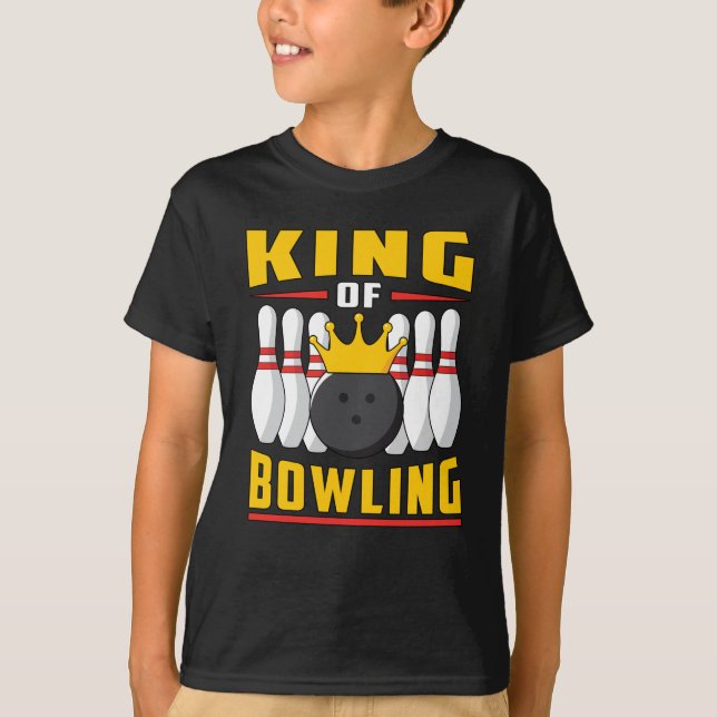 Camiseta Bola Bowler Deportes Strike Team Bowl Gracioso reg (Anverso)