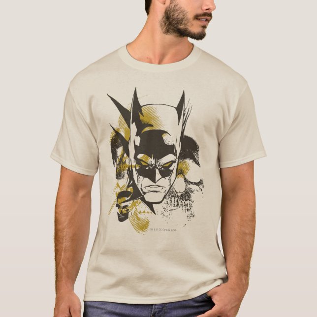 Camiseta Bola de Batman y cráneos (Anverso)