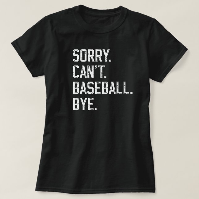 Camiseta Bola de béisbol | Moderno Día de la Madre en Negro (Diseño del anverso)