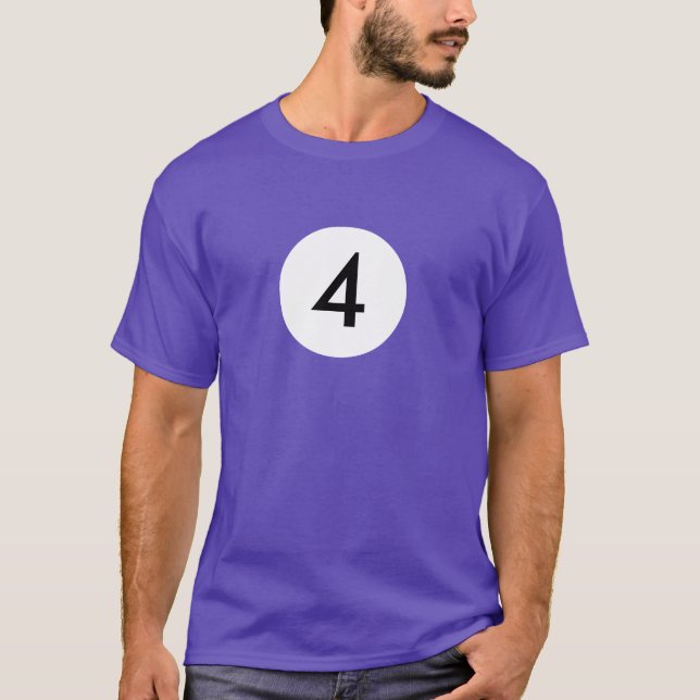 Camiseta Bola de billar 4 (Anverso)