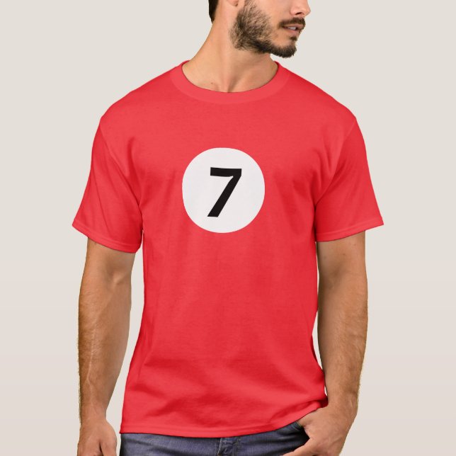 Camiseta Bola de billar 7 (Anverso)