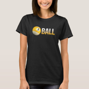 Camiseta Bola de billar 9 Bola Mujeres Hombres Equipo y Lig