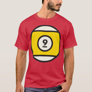 Camiseta Bola de billar amarilla 9