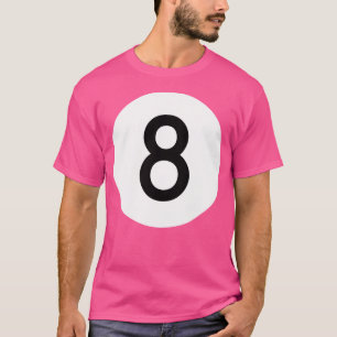 Camiseta Bola de billar de 8 billones de bolas negras