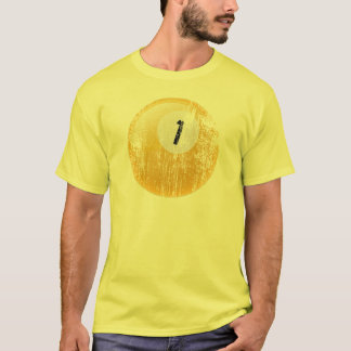 CAMISETA BOLA DE BILLAR DEL NÚMERO UNO - ENVEJECIDA Y