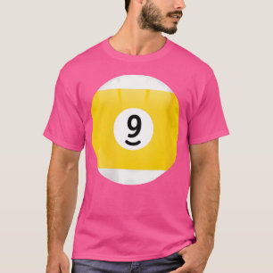 Camiseta Bola de billar número 9 Billar Billiard