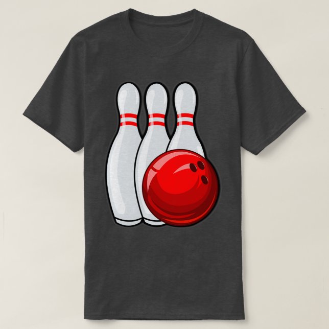 Camiseta Bola de bolas y boliche de boliche equipo T (Diseño del anverso)