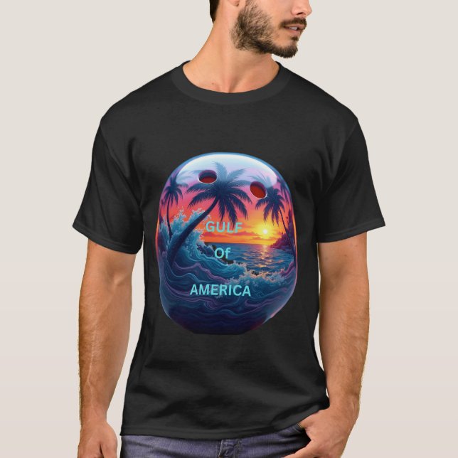 Camiseta Bola de boliche con el golfo de américa (Anverso)