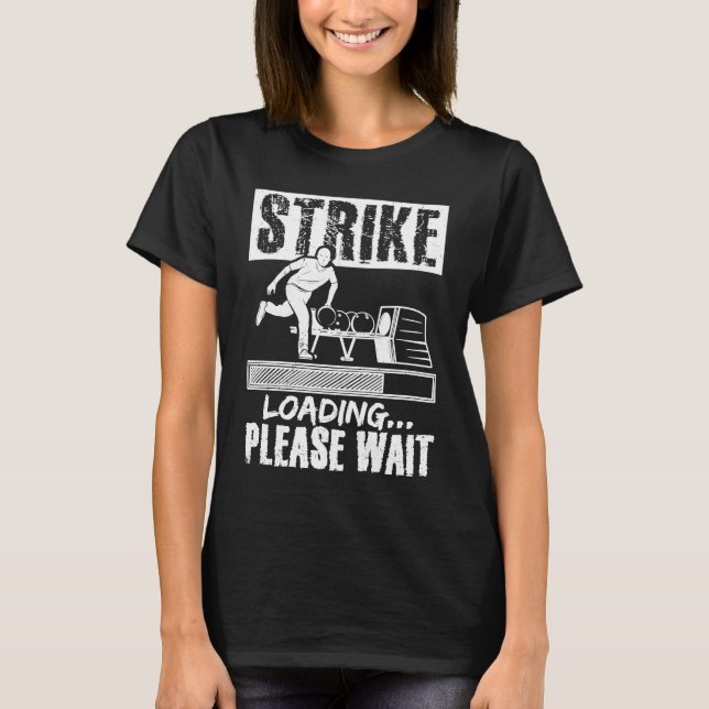 Camiseta Bola de boliche Pin Bowler Strike Bowling Fanatic  (Anverso)
